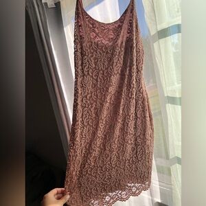 Lovely Day Pink Mesh Fit Dress Large